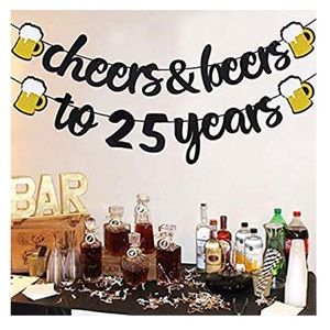 Cheers & Beers to 25 Years banner